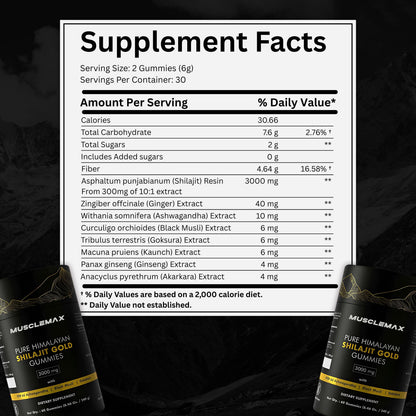 MuscleMax™ Pure Shilajit Gummies