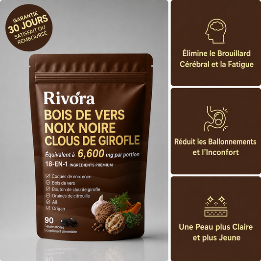 Gélules d’armoise, de noix noire, de graines de courge et de clou de girofle