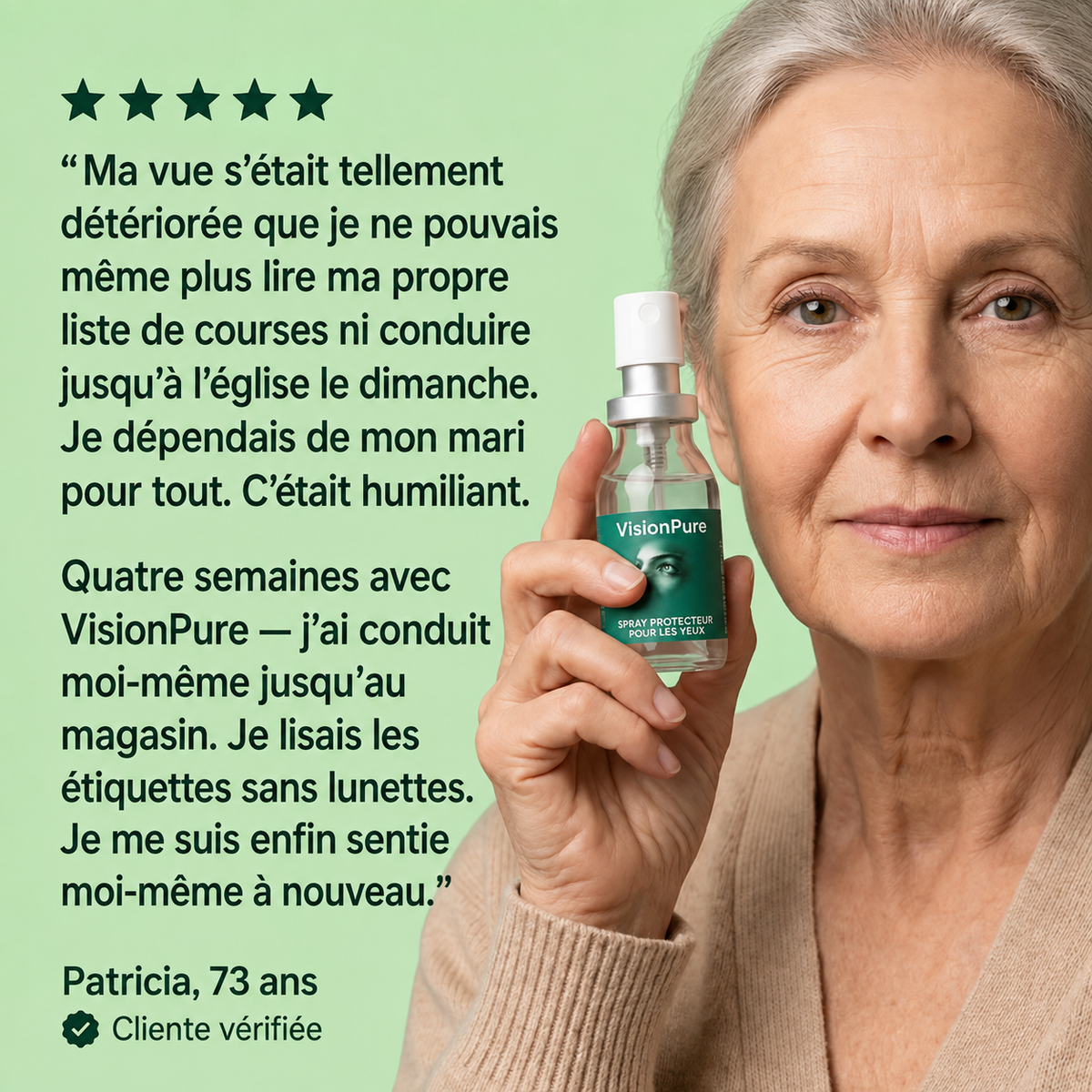 Spray oculaire VisionPure à la lutéine